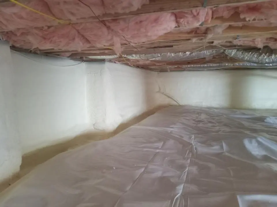 Crawl space encapsulation with closed-cell spray foam for Roof Waterproofing in Sauk Village