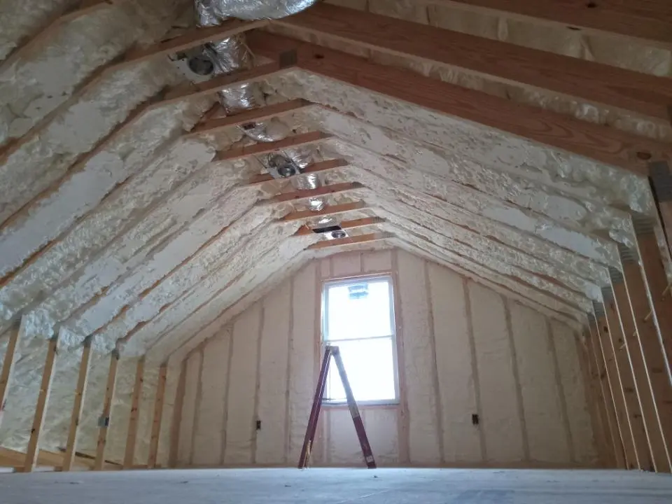 Spray foam roofing application for Crawl Space Insulation project in Sauk Village